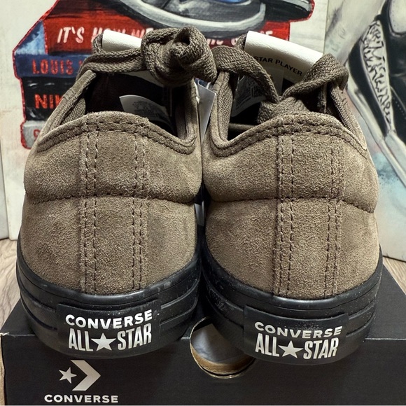 New Converse Star Player 76 Suede Low GS 'ENGINE SMOKE' Brown Black Size 5M/6.5W - Picture 3 of 12